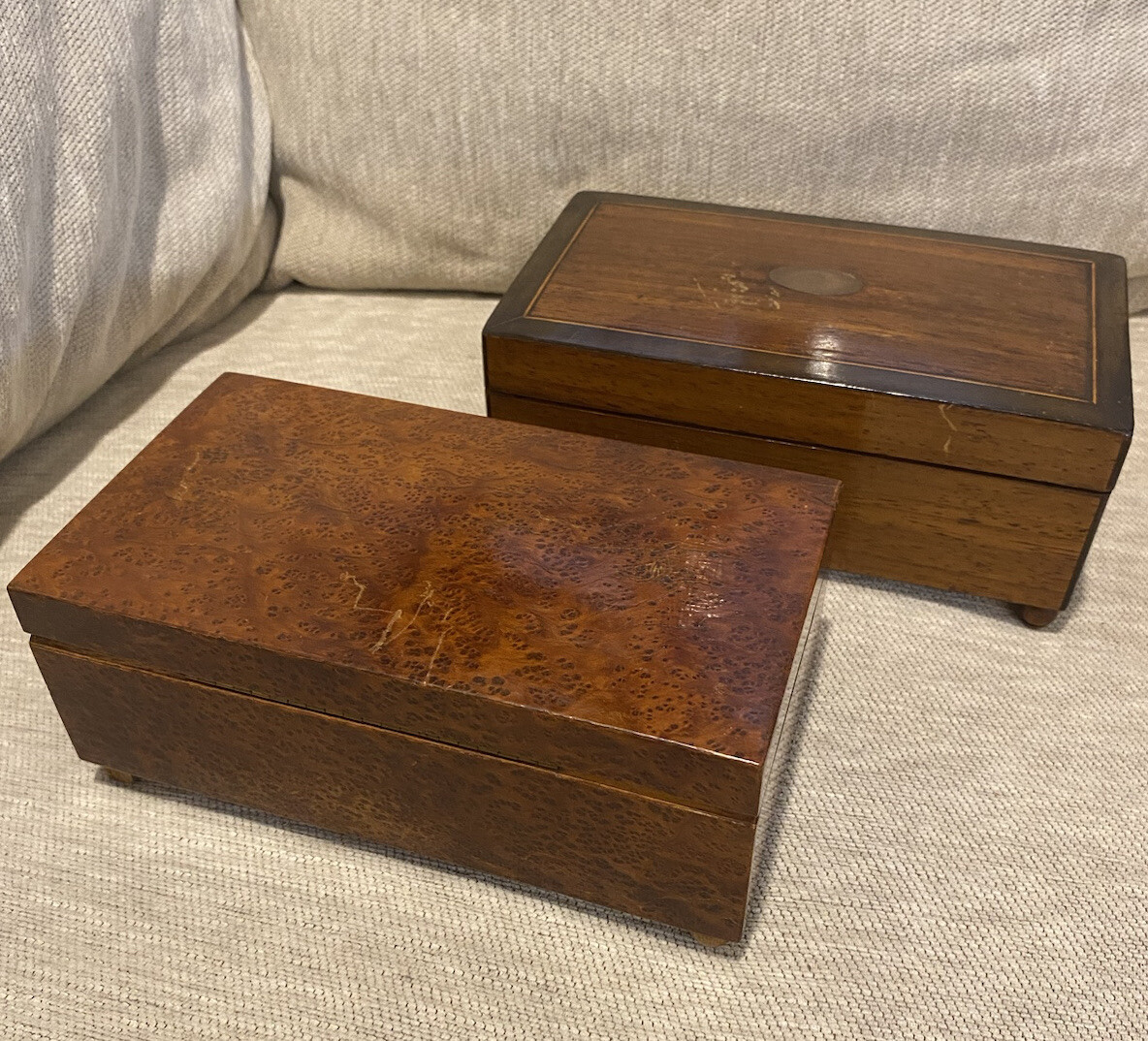 Vintage Music Boxes One Working One Needs Repair Made In Switzerland