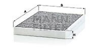 CUK 31 003 Mann-Filter Innenraumluftfilter FüR Audi, Bentley, Haval, Porsche, VW