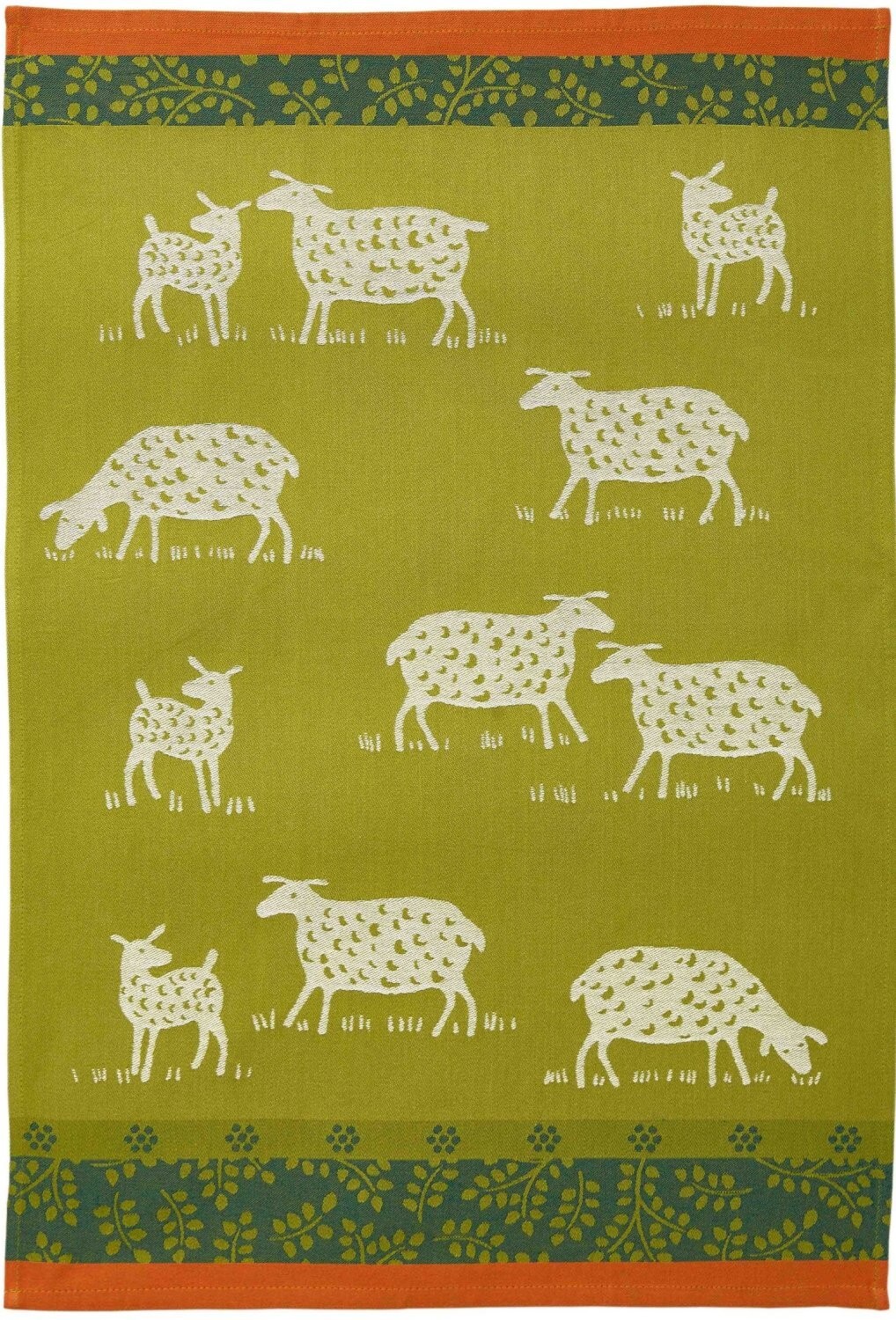 Coucke ""Paturage"", Woven cotton tea towel. Designed in France.