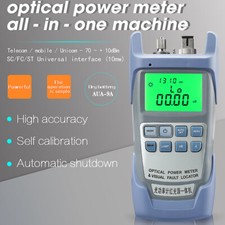 AUA-9A Optical Power Meter with Visual Fault Locator Optic Fiber Tester VFL 10MW