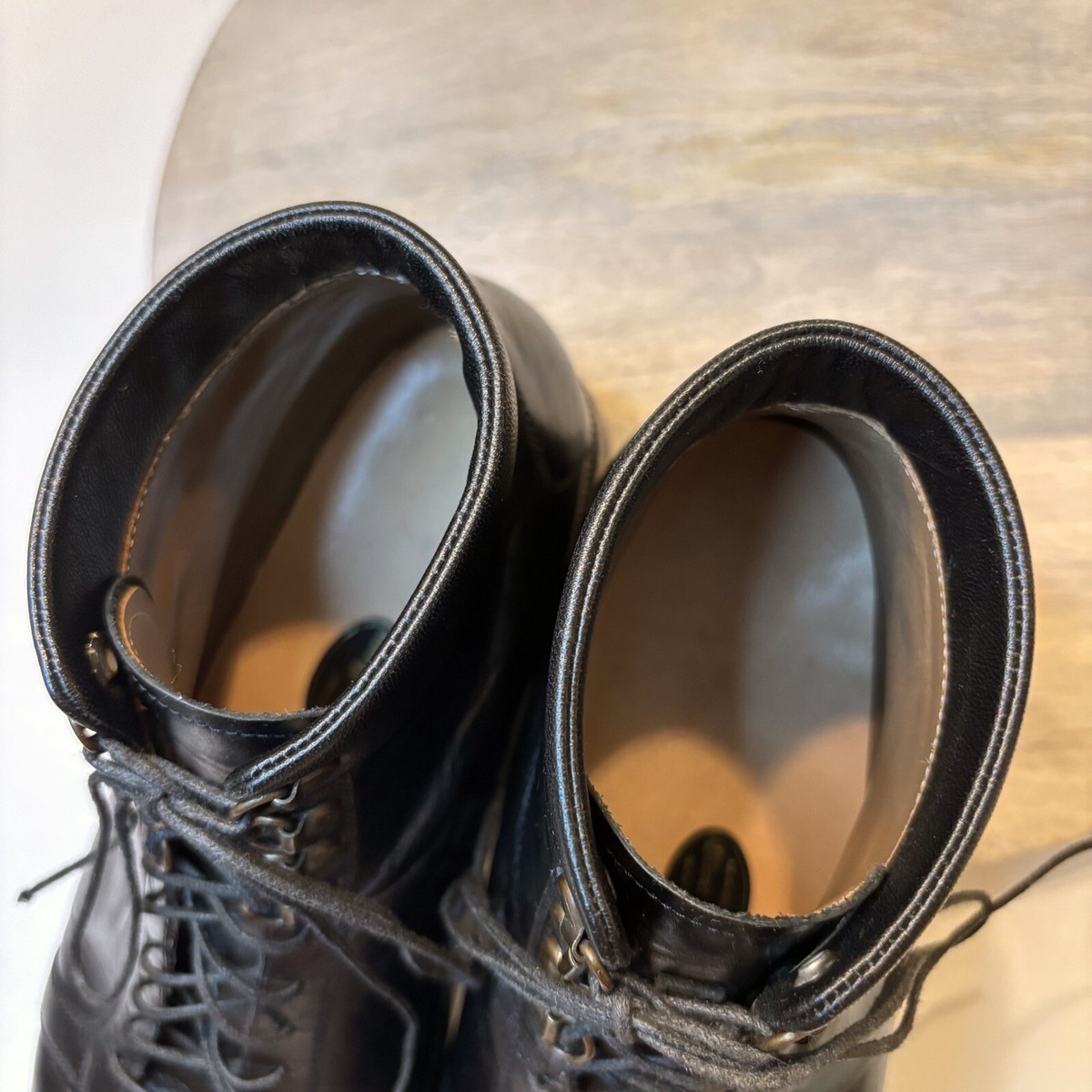 RARE‎ Oliver Moore Men\'s Handmade Black Fine Leather Boots US Size 10 Fine Leather Boots - Etsy main image 4