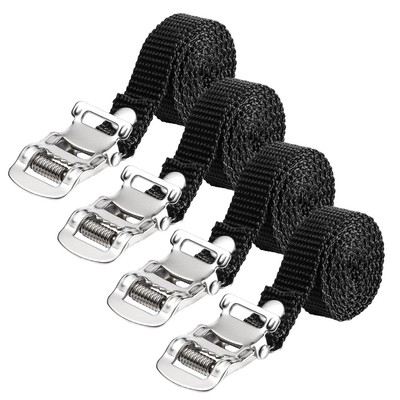 4 Pcs Bike Accessories Bike Strap Exercise Bike Pedal Straps Straps Clips