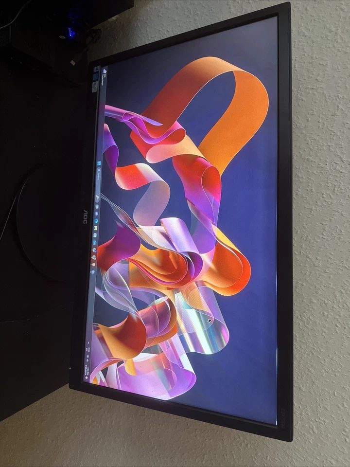 AOC 24 Zoll 1080p 60Hz LCD LED Monitor - Schwarz - Bild 2 von 4