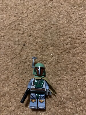Lego Star Wars Boba Fett Minifigure Pauldron, helmet, jet-pack, printed arm/leg 