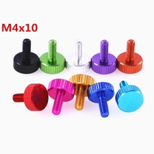 M4x10mm Knurled Thumb Screw PC Computer Case Hand Grip Knob Bolts Aluminum Alloy