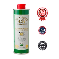 Frankies 457 Organic Extra Virgin Organic Olive Oil- Rich in Flavor - 16.9 fl oz