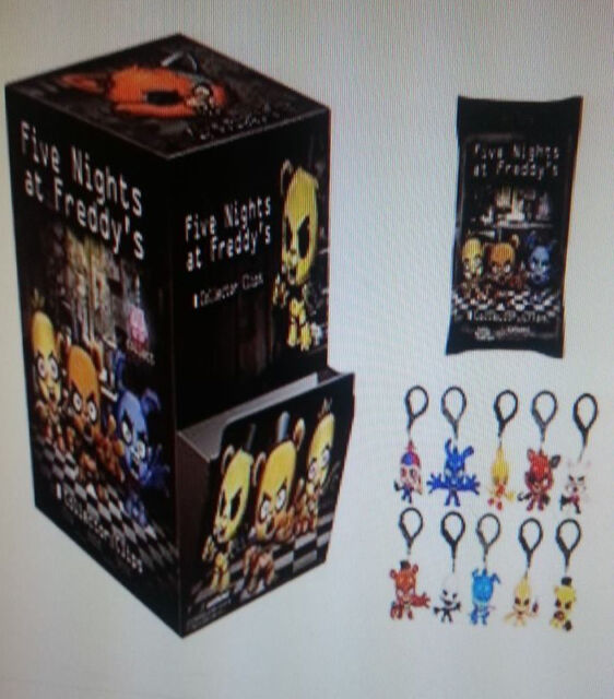 Vintage Five Nights at Freddy's Clip Keychain Mini Figure Mystery Bag 13 pcs