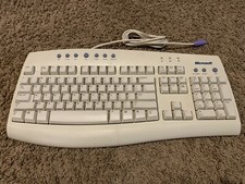 Microsoft Internet Keyboard Clicky Model RT9410 V56TWA Vintage PS/2 TESTED