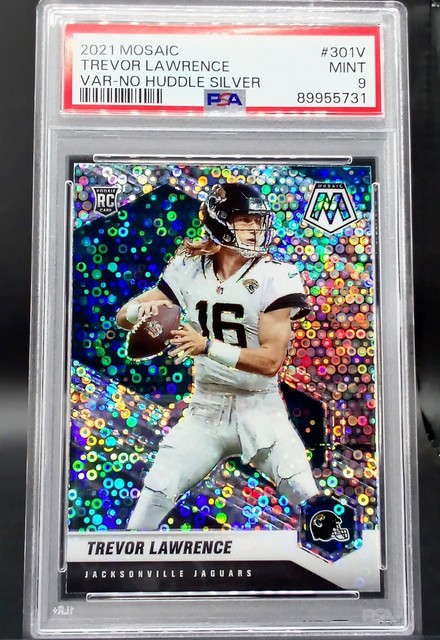 PSA 9 Trevor Lawrence MINT BEAUTY 2021 RC No Huddle Disco Prizm Variant W/XTRAS