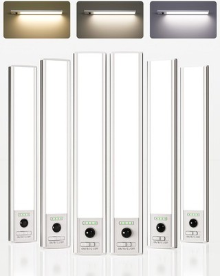 EZVALO 12inch Under Cabinet Lighting Wireless with Battery Indicator, 2500mAh...