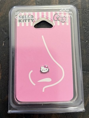 Hello Kitty Nose Ring NEW 20G Body Jewelry Face Wardrobe  Lot A