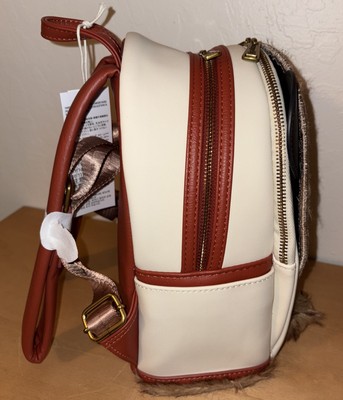 Loungefly DISNEY Cruiseline (Alaska) Brown and White Backpack with Gold Accents Disney Loungefly Backpack - Cruise Line - Alaska Minnie Mouse main image 3