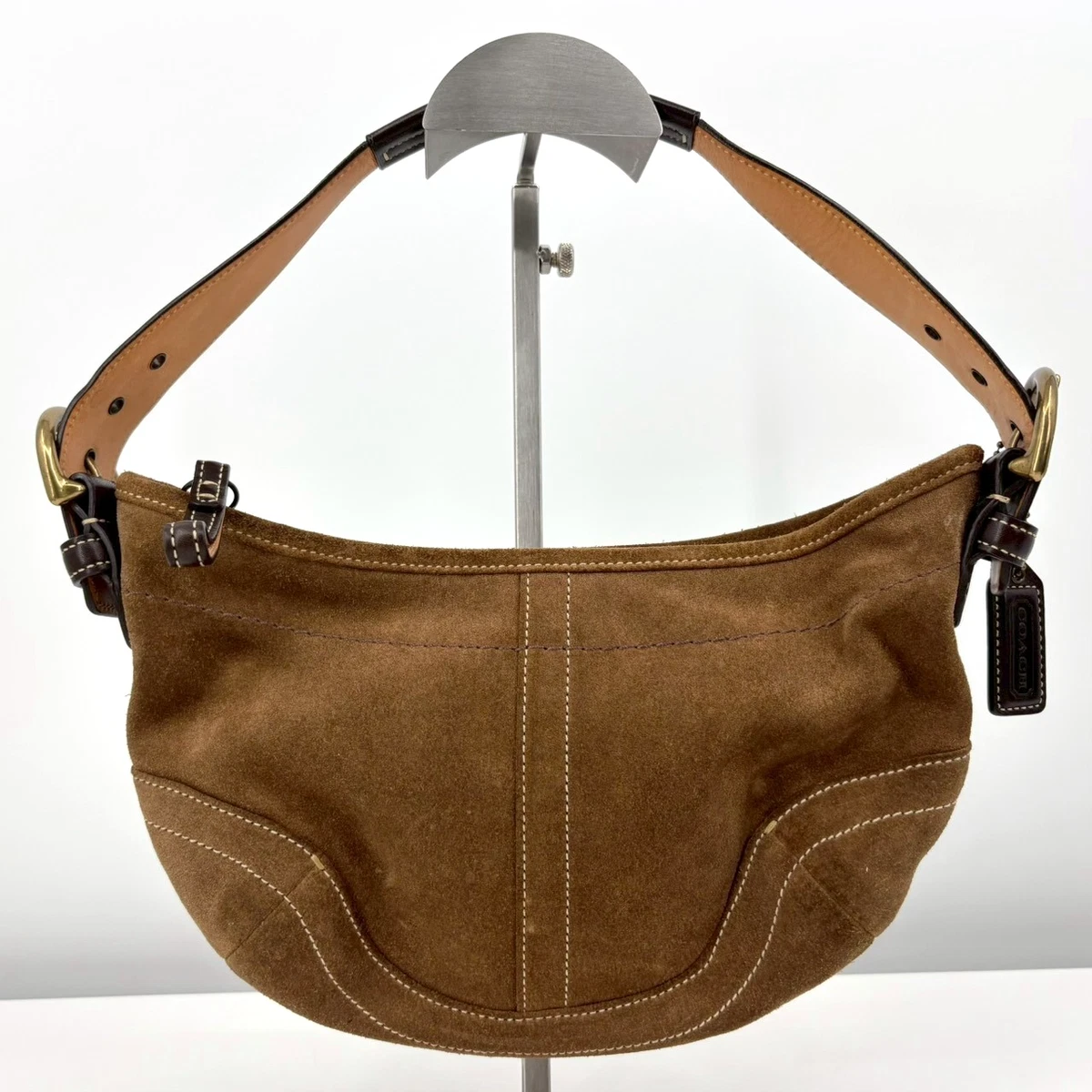 バッグ Coach Hobo Suede Bag Signature Brown Coach Suede Hobo Bags for Women for sale | eBay