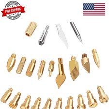 23Pcs Pyrography Wood Burning Tips, Wood Burning Tool Kits Carving Iron Tip f...