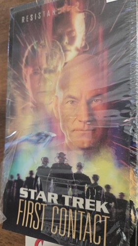 Star Trek First Contact w/ Holo Lenticular Slip VHS 1997 CIB - Picture 3 of 8