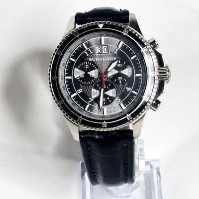 Swiss Made Burberry Endurance BU7601 Black Chronograph Men