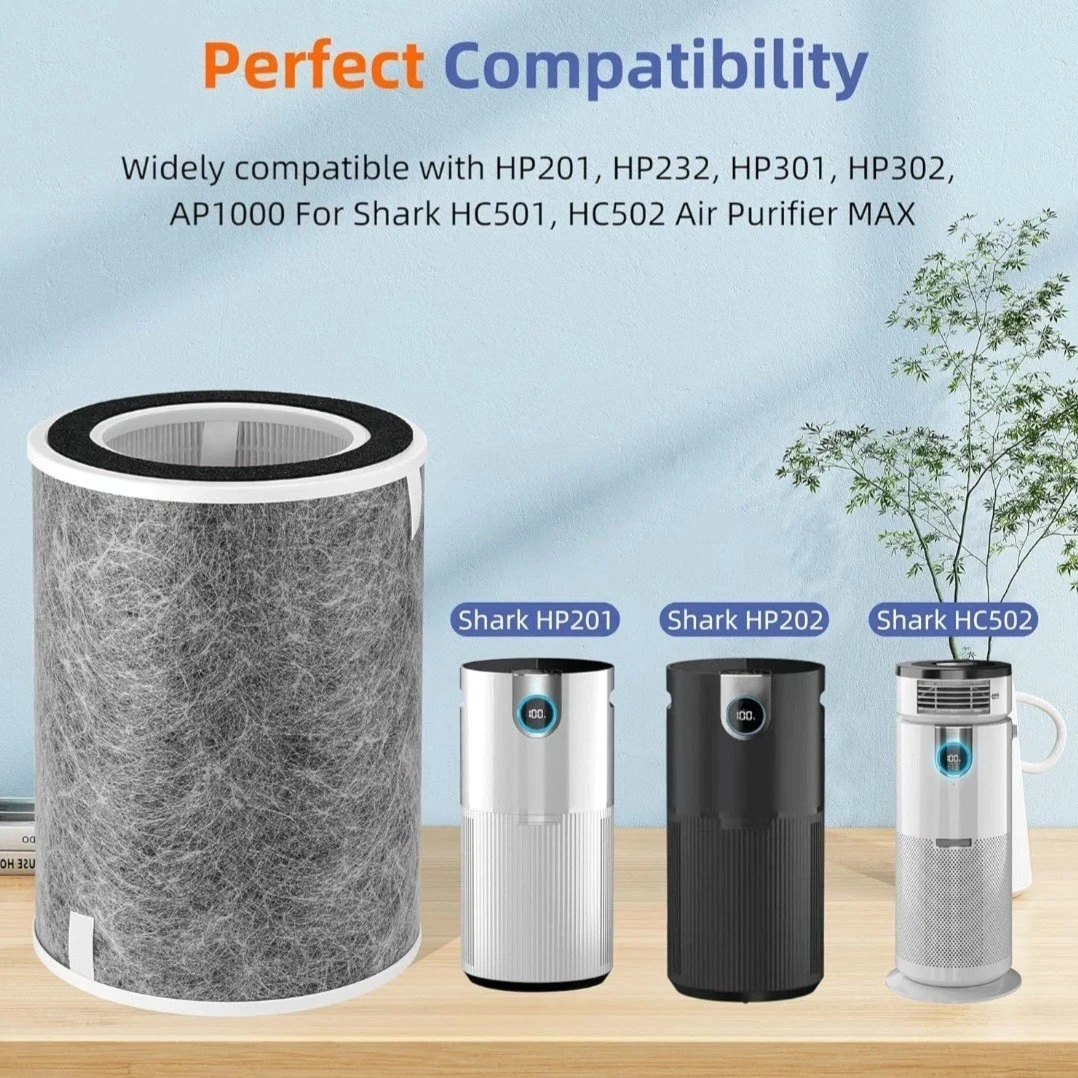 HP202 HP201 Replacement Filter for Shark HP200 Series Air Purifier 2Pack