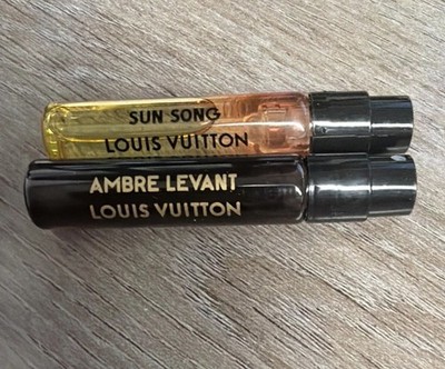 Louis Vuitton Perfumes: Sun Song & Ambre Levant 2 ML New In Box 