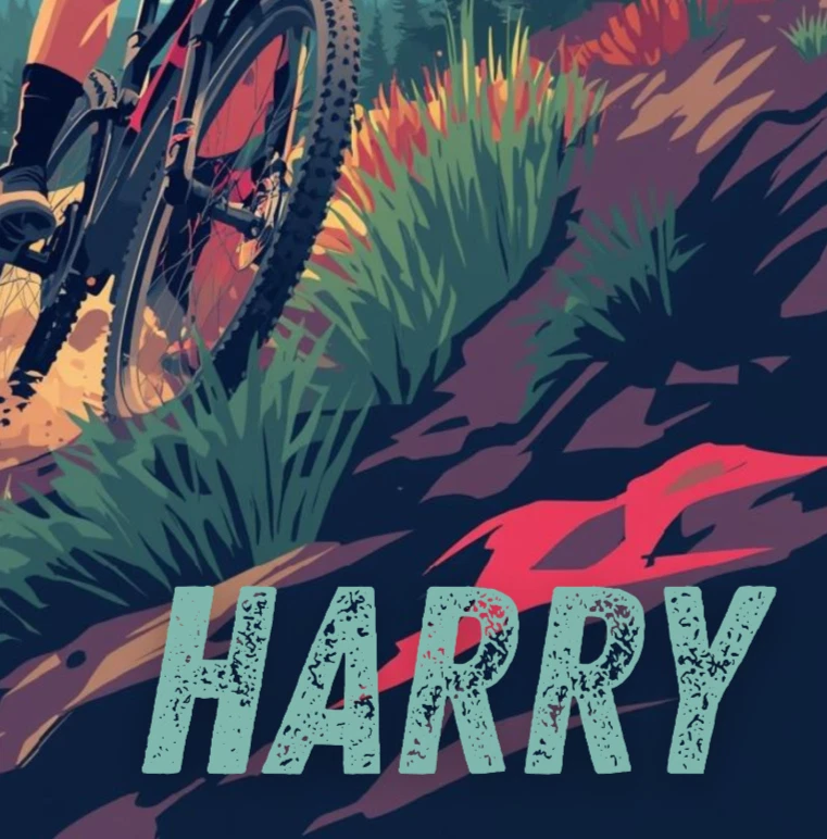 Mountain Bike Art Print | Cycling Wall Decor, Outdoor Adventure Poster, Gifts - Image 2 of 4