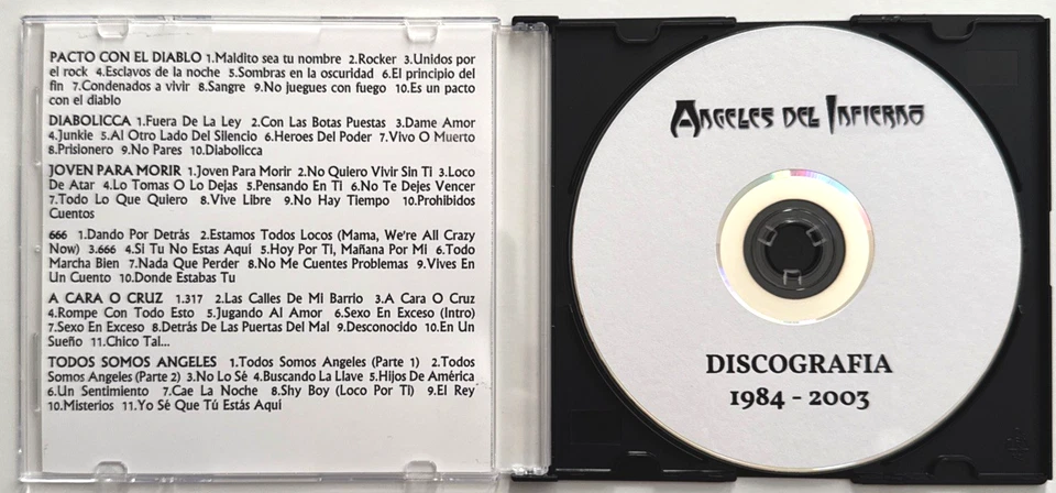 ANGELES DEL INFIERNO - 6 Albums 1x CD Slim Case MP3 Audio EX - Image 2 of 2