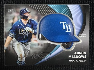 2022 Series 2 Batting Helmet Commemorative Relics Black /299 Austin Meadows 19c4