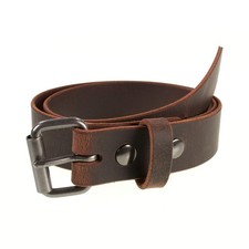 Men's Genuine Buffalo Leather Belt, 1 1/2" width, Handmade in the USA, By Ami...