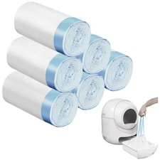 Self-Cleaning Litter Box Liners - 120 Durable Bags for Stress-Free Maintenance