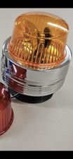 Vintage Revolving Amber Safety Light - New In Box