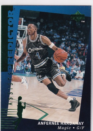 1994-95 UPPER DECK PREDICTOR ANFERNEE HARDAWAY ORLANDO MAGIC #R-17 NBA z7325-7