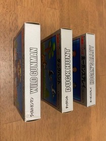 [New and unopened] Famicom Silver Box Wild Gunman Hogan's Alley Duck Hunt