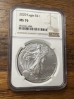 NGC 2020 MS70 American Silver Eagle 🇺🇸
