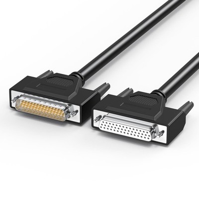 D-Sub 44 Pin Double Shielded Cable DB44 Male To Female 5FT Extension Black