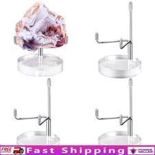 Acrylic Display Stand Holder Adjustable Metal Arm Plates Photos Collectibles New