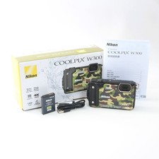 Nikon COOLPIX W300 Camouflage Compact Digital Camera Excellent Condition