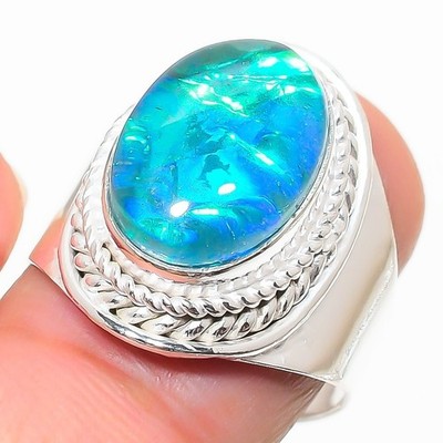 Triplet Opal Gemstone 925 Sterling Silver Jewelry All Size Ring For Gift