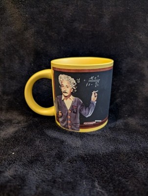 Einstein Blackboard Coffee Mug, Preowned, You can write on the cup!
