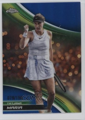 2025 Topps Chrome Blue Refractor 79/150 Tatjana Maria #124 v3r