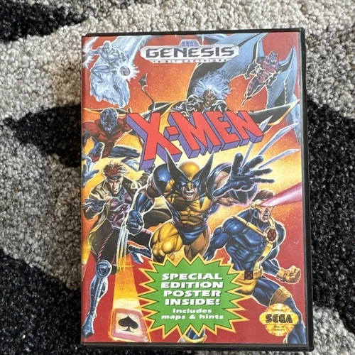 X-Men (Sega Genesis) CIB - No Poster - Tested/Working Manual Case