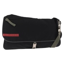 Borsa a tracolla sportiva Prada nylon nero argento originale 151643