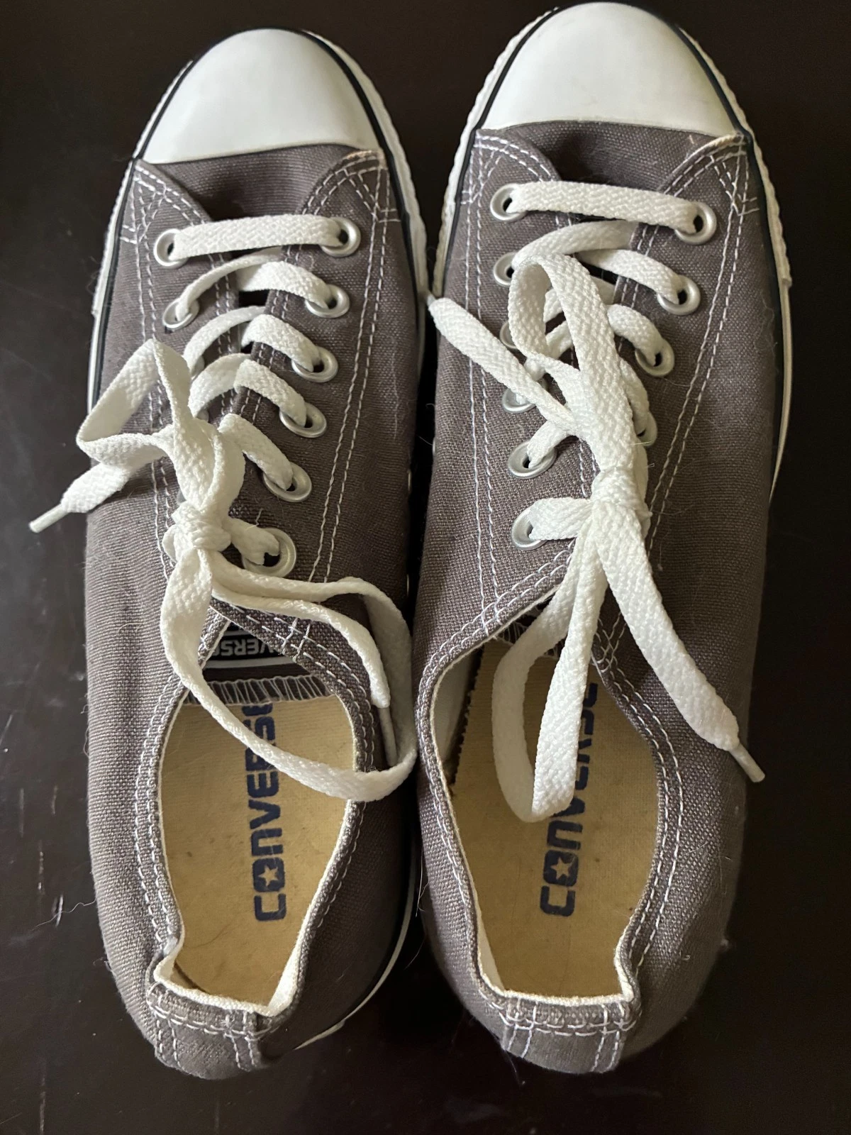 Sneakers basse Converse All Star taglia 7 grigie usate