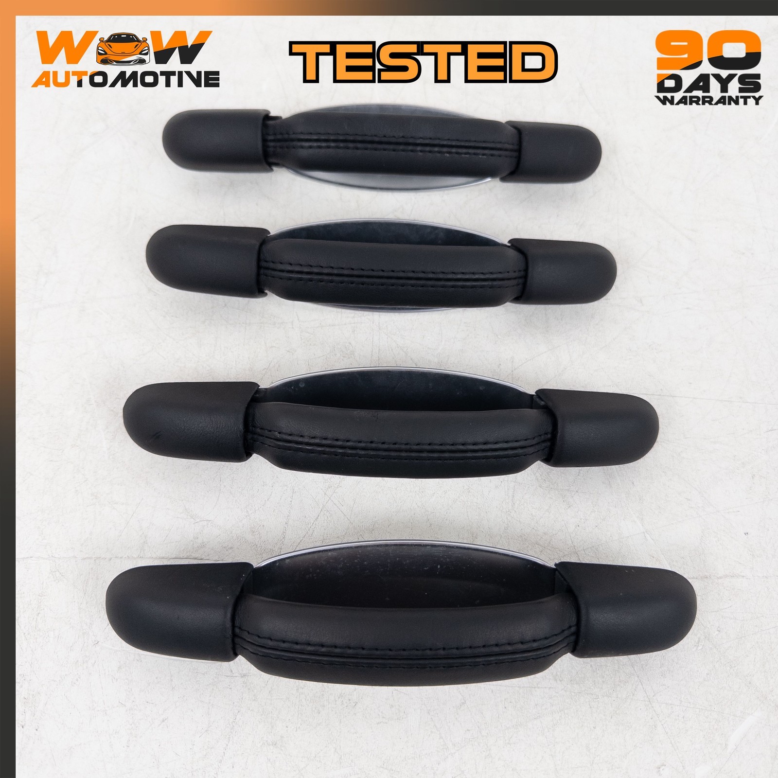 06-13 BENTLEY CONTINENTAL FLYING SPUR INTERIOR ROOF GRAB HANDLE BLACK SET OEM