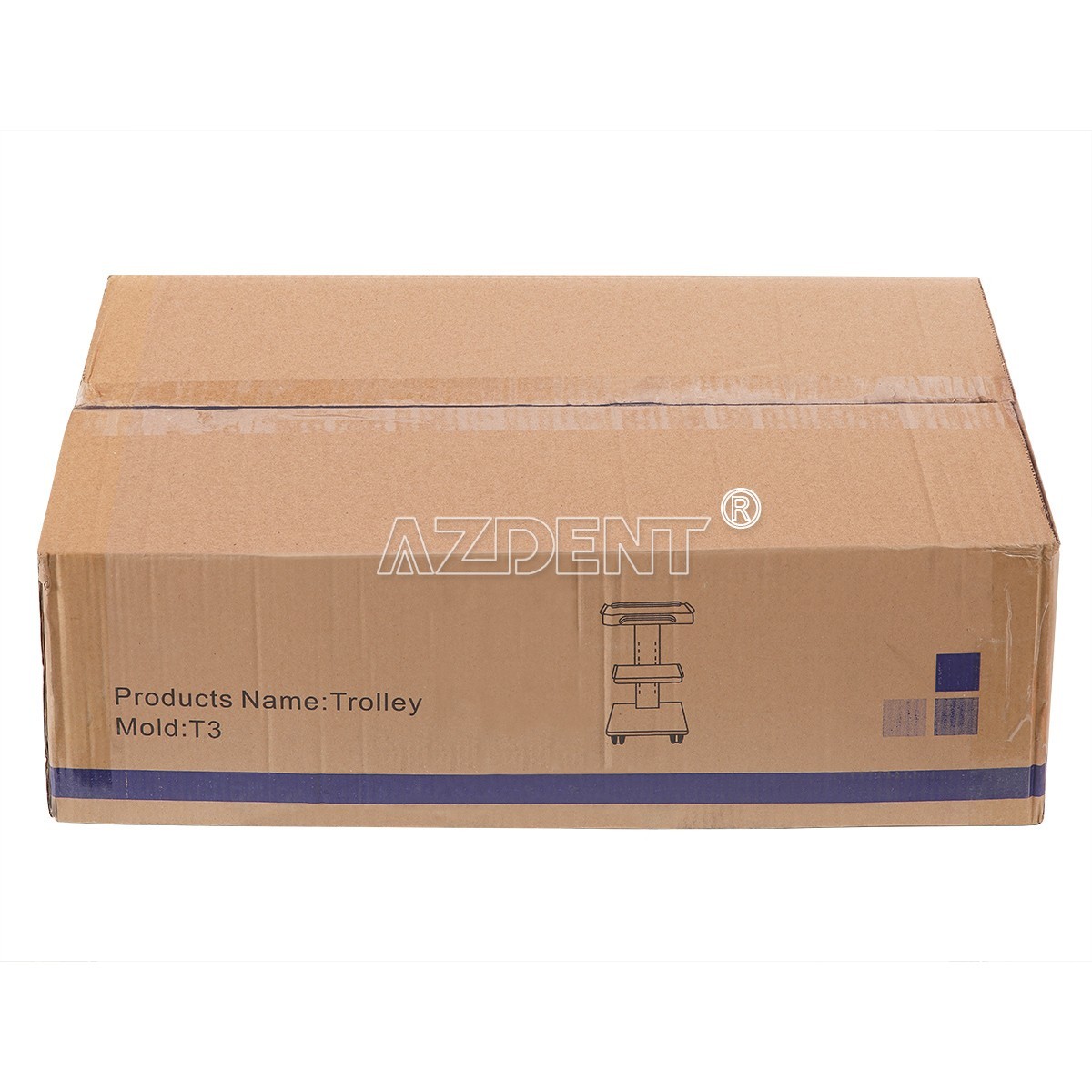 Dental Mobile Tool Cart Trolley 3-Layer Double-Drawer Medical Cart power socket