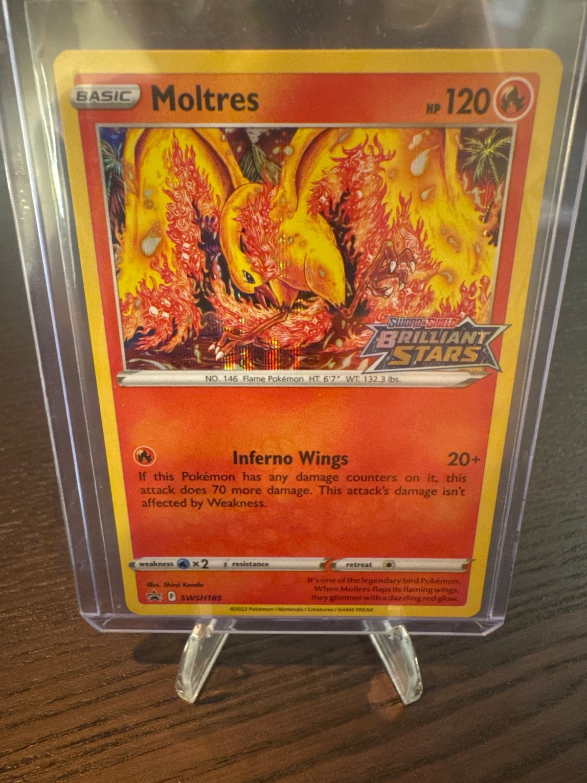 Moltres SWSH185 SWSH: Sword & Shield Promo Cards Holo