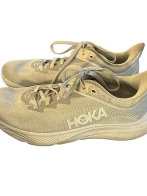 white HOKA One One Solimar running shoes