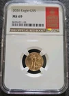 2026 $5 Gold Eagle NGC MS69 Official Red Book Label