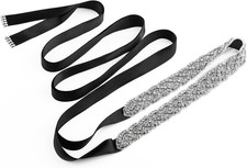 Bridal Belt Handmade Rhinestone Wedding Dress Belt for Women, Bling Crystal Belt