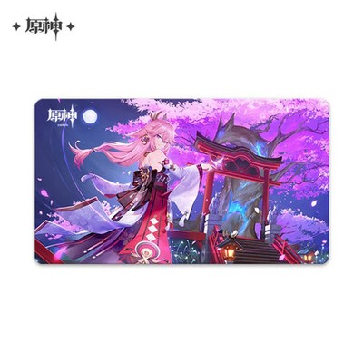 USA miHoYo Genshin Impact Mouse Pad Astute Amusement, Yae Miko Desk Mat Playmat