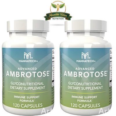 Mannatech Advanced Ambrotose Capsules 240 Count | Dietary Supplement