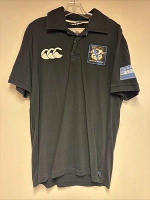 VTG Canterbury New Zealand Rugby Polo Shirt Pacific Pirates Patches Number CCC M - Image 1 of 4