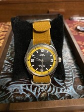 Vintage HMT Pilot Yellow 17 Jewels Mechanical Hand Winding Men's Wrist Watch